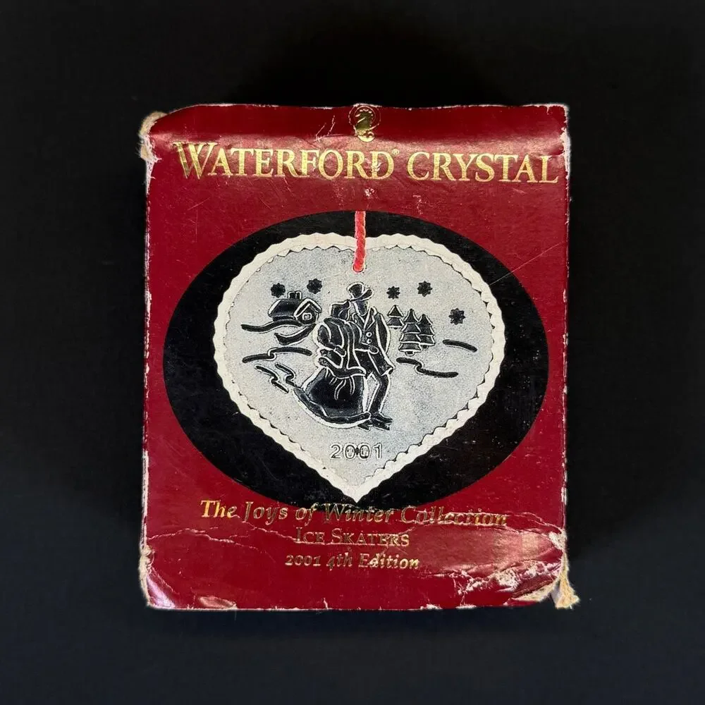 WATERFORD CRYSTAL THE JOYS OF WINTER COLLECTION ICE SKATING 2001 4th edition